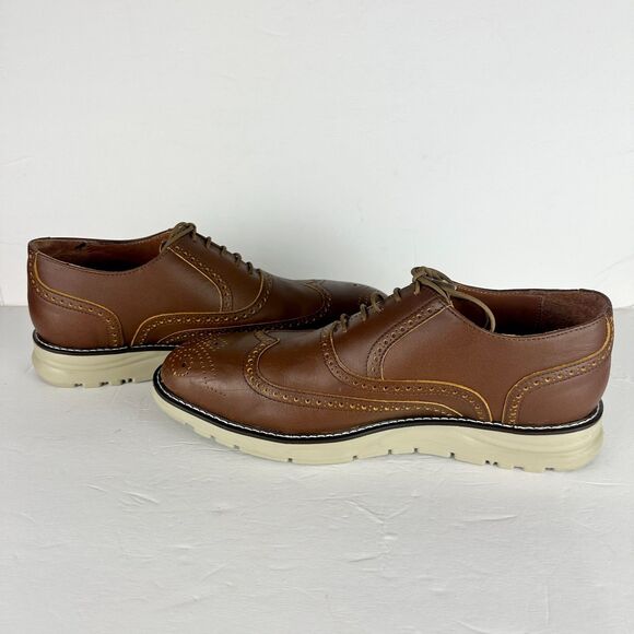 Brown Leather Oxfords - Picture 3 of 10